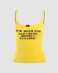 Wie viel Spaß kurzes Cami-Top