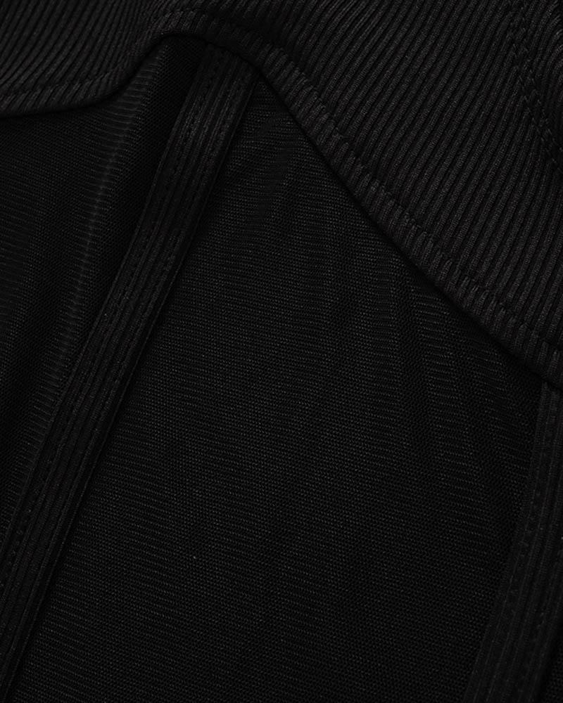 Warm Hands – Hochgeschlossener Netz-Bodysuit