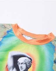 Kurzes Tanktop „Ianassa“ mit Grafik