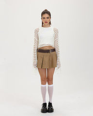 Bookworm Academic Faltenrock mit hoher Taille
