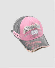 Gorra de béisbol vaquera con bordado desgastado de 1969