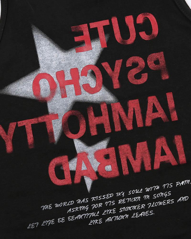 Ayana Grunge Schnürsenkel Crop Top