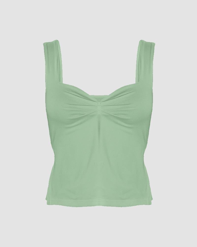 Camisole-Top mit Seitenschlitz