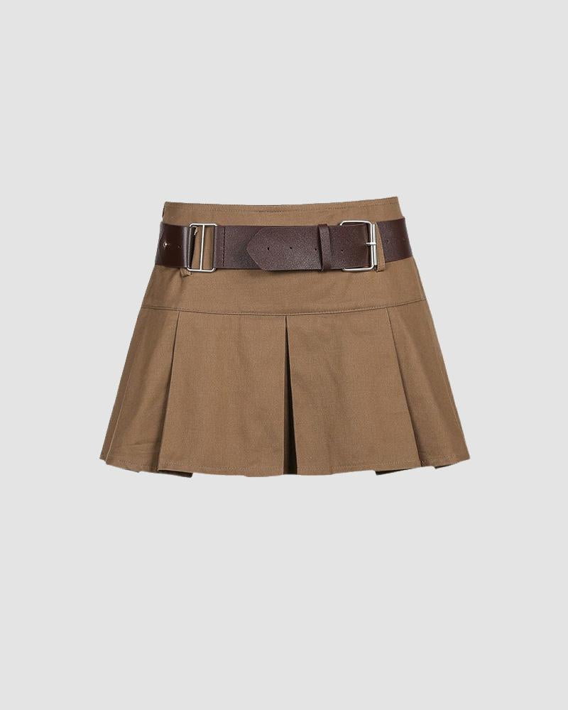 Bookworm Academic Faltenrock mit hoher Taille
