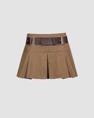 Bookworm Academic Faltenrock mit hoher Taille