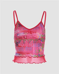 Nummer 414 Mesh-Camisole