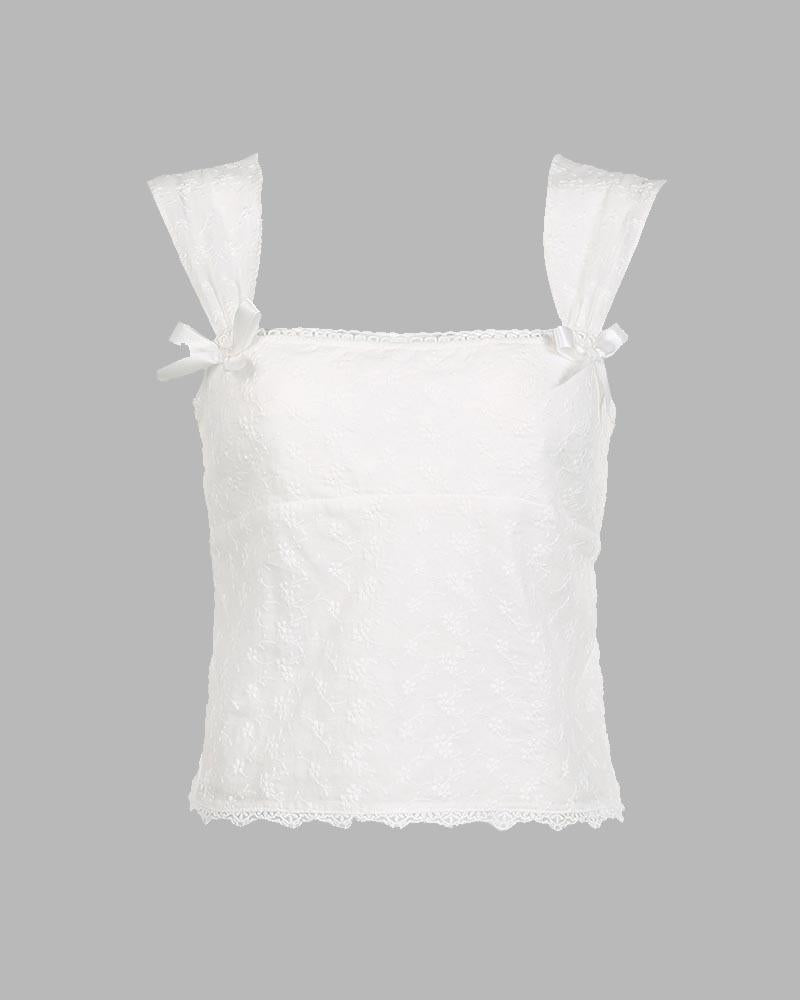 Süßes Camisole-Top mit kleinem Muster