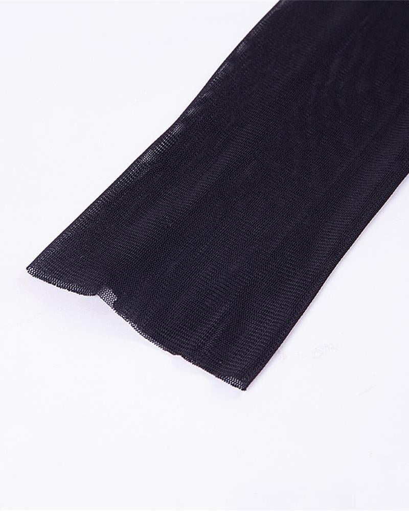 Crepuscular Mesh-Minikleid