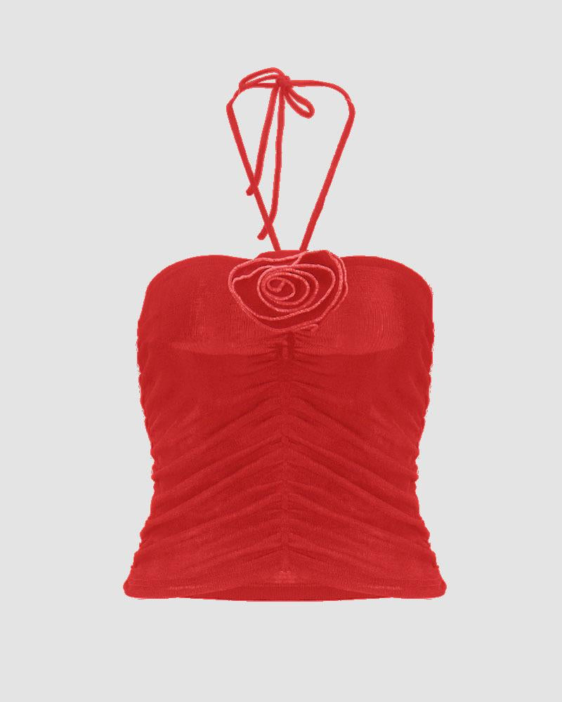Oxgami Neckholder-Tube-Top in Rosé