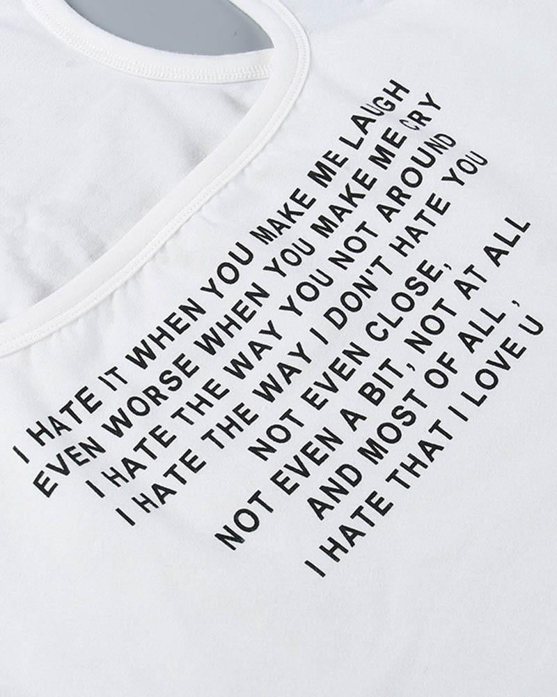 Ich hasse es, dass ich dich liebe, Baby Tank Top