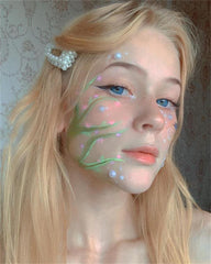 Gesichtsverzierungsaufkleber mit Perleneffekt