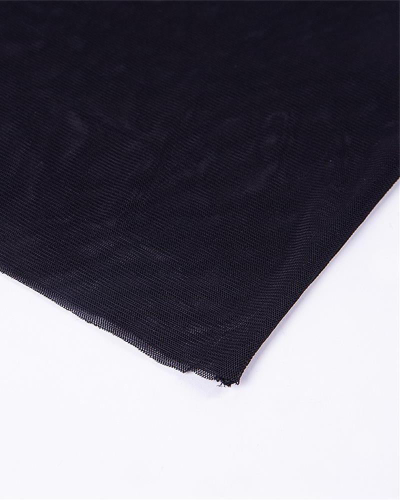 Crepuscular Mesh-Minikleid
