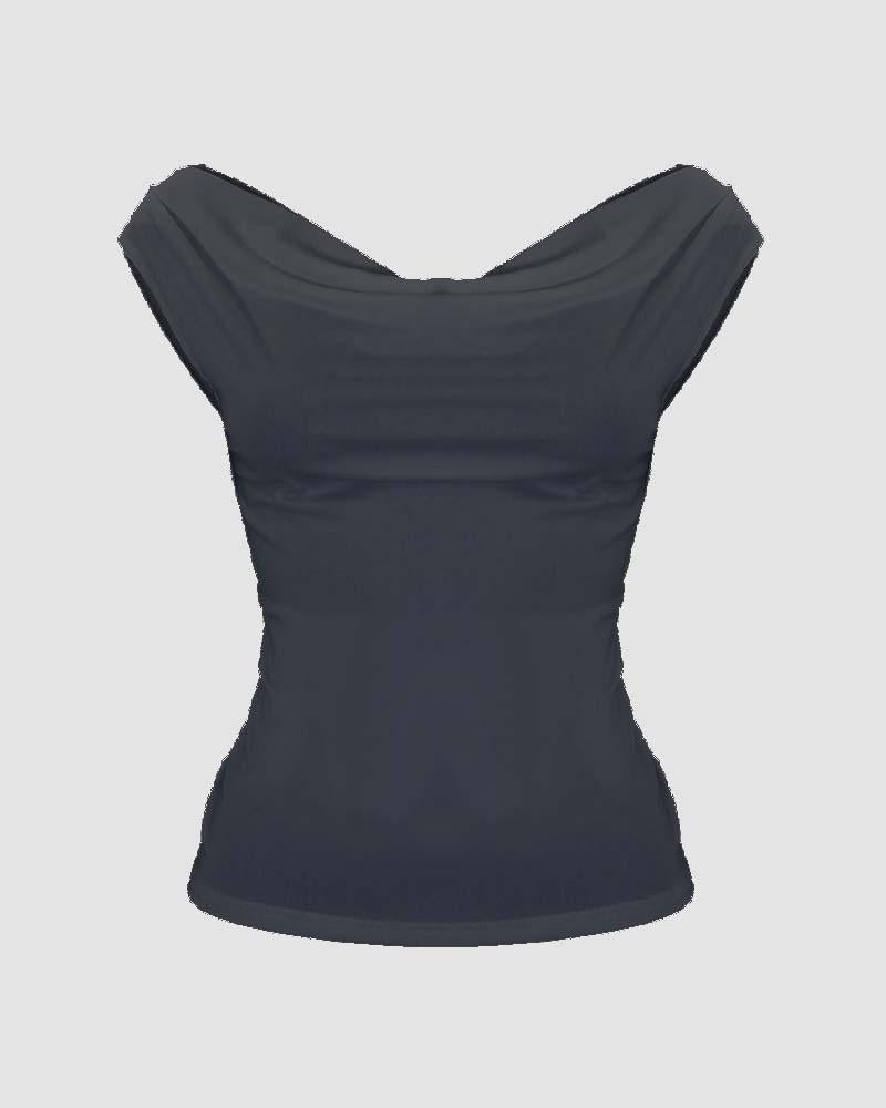 Tanktop mit weiten Schultern