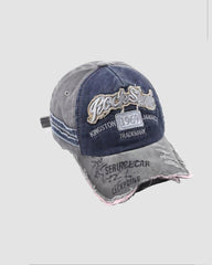 Gorra de béisbol vaquera con bordado desgastado de 1969