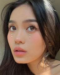 Gesichtsverzierungsaufkleber mit Perleneffekt