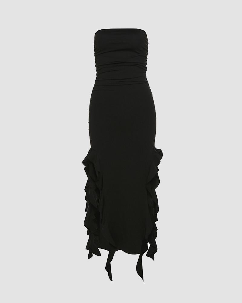 Linnea Tube-Kleid mit Doppelschlitz