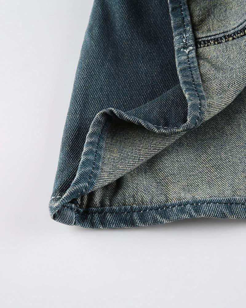 Stellaura Micro Mini-Jeansrock