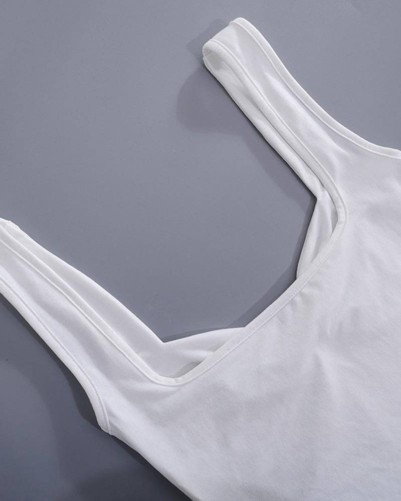 Camisole-Top mit Seitenschlitz