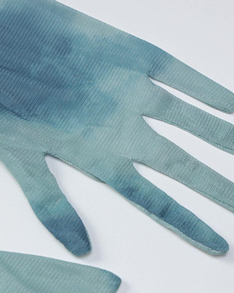 Claringbold Netzkleid mit Handschuhen