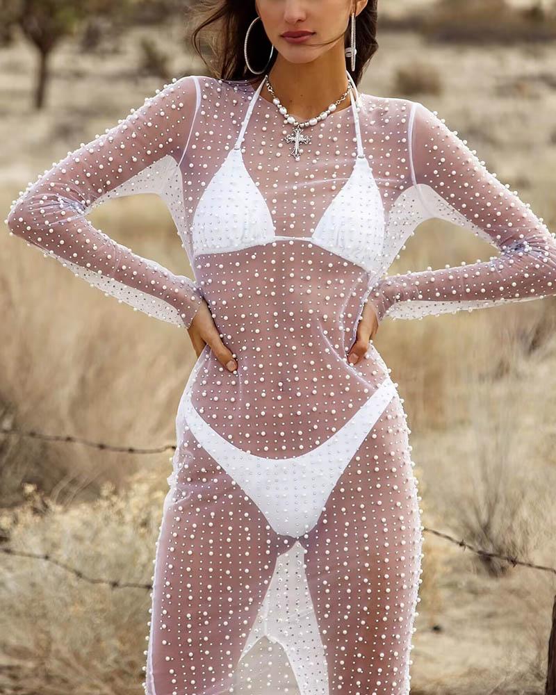 Vestido de malla Pearlesence Behold 