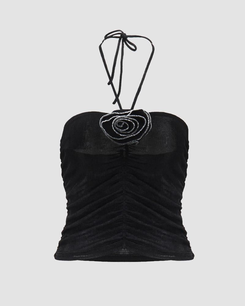 Oxgami Neckholder-Tube-Top in Rosé