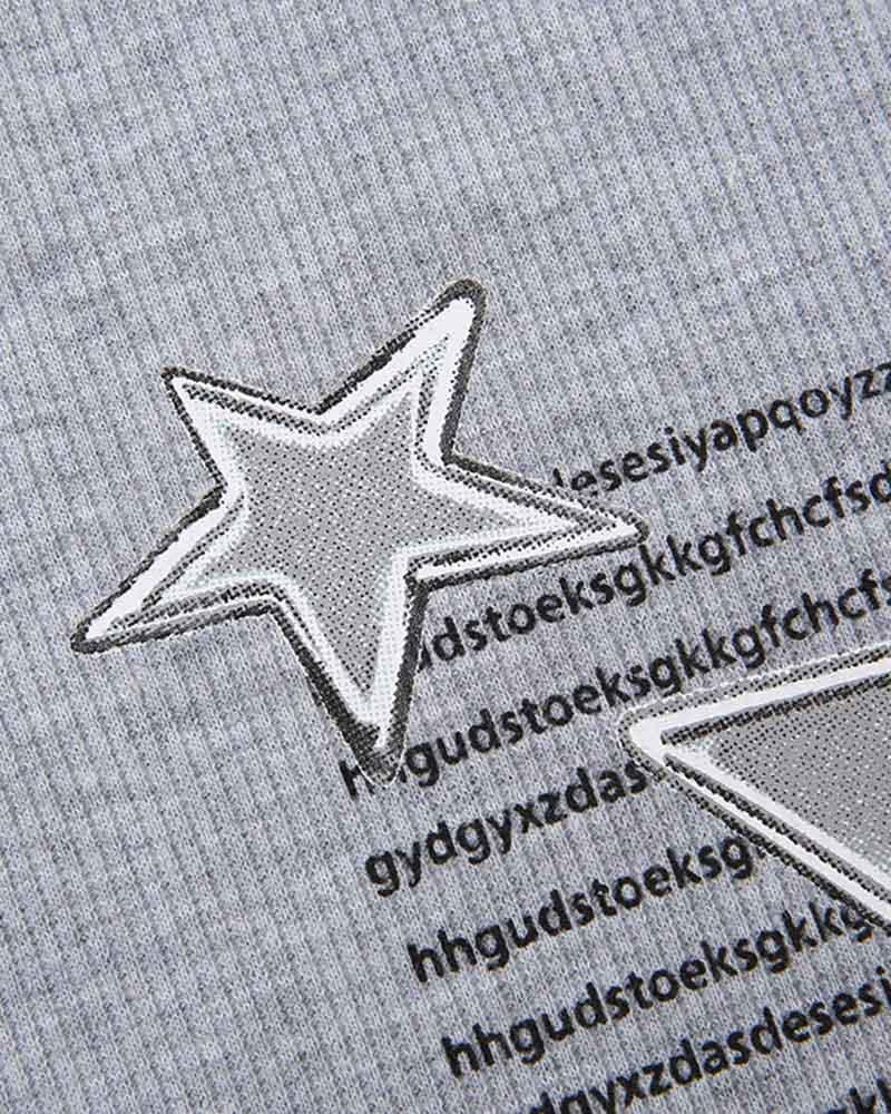 Rigel – Kurzes Raglan-Oberteil „Star Burn“