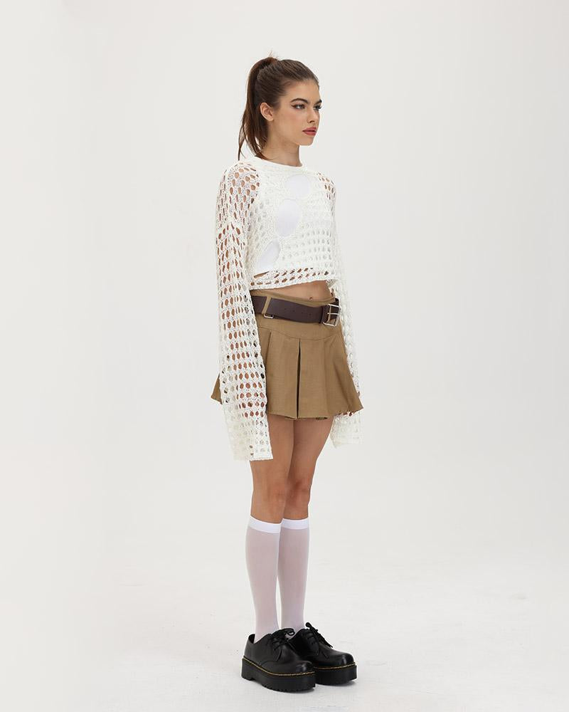 Bookworm Academic Faltenrock mit hoher Taille