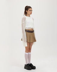 Bookworm Academic Faltenrock mit hoher Taille