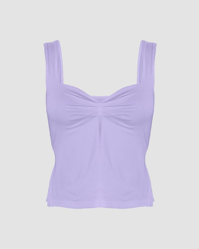 Camisole-Top mit Seitenschlitz