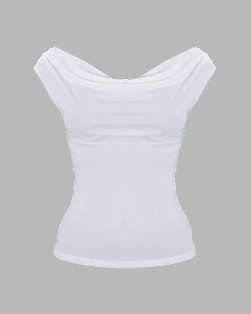Tanktop mit weiten Schultern