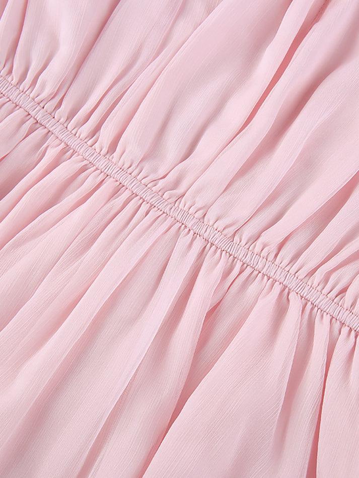 Langärmliges Korsett-Minikleid