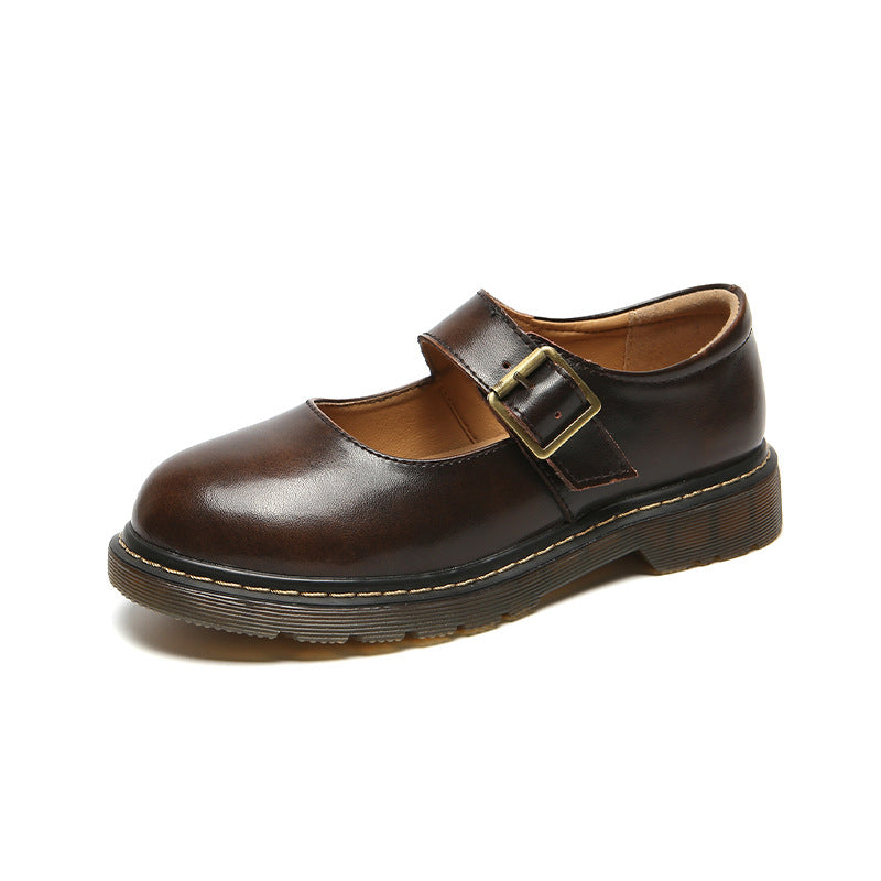 Mary Janes aus Leder mit Vintage-Schnalle