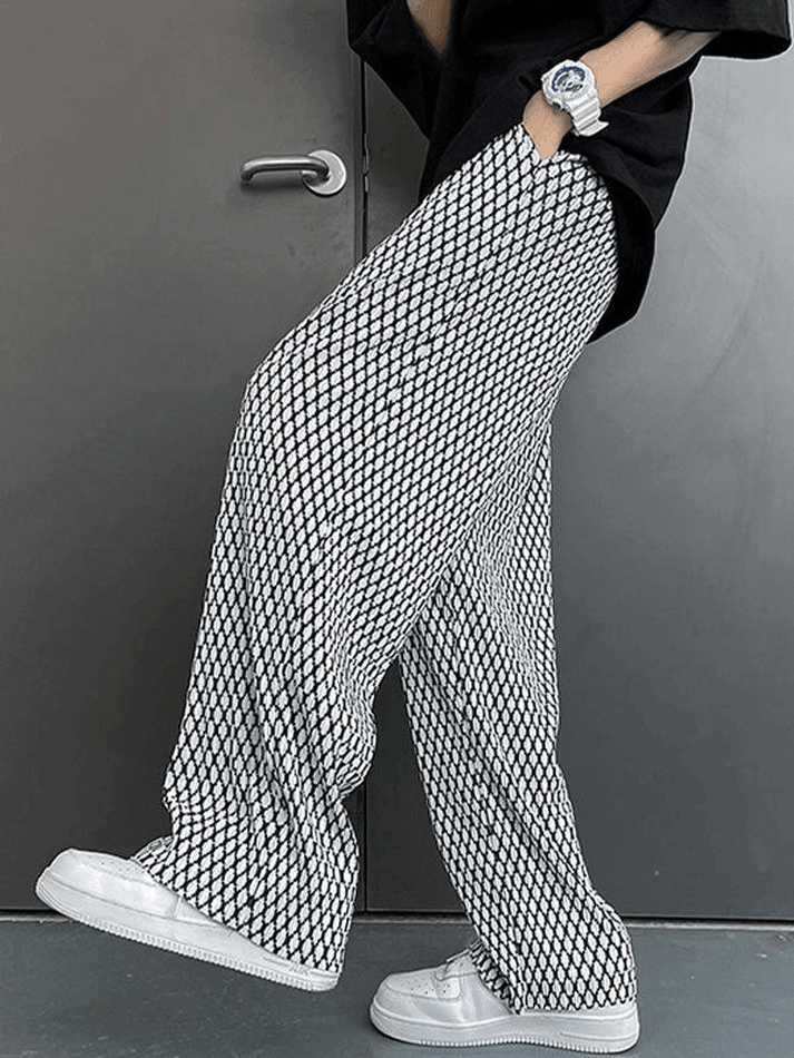 Drapierte Freizeithose für Herren mit Print