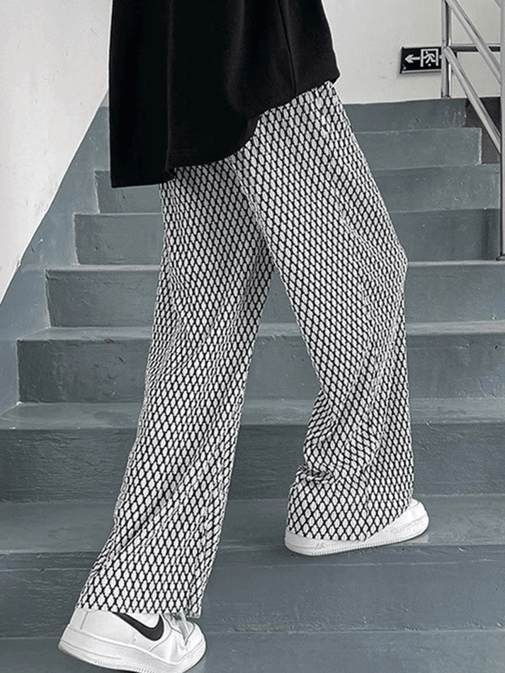 Drapierte Freizeithose für Herren mit Print