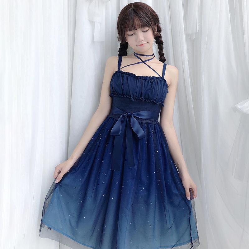Tüll-Unterkleid mit Sternenhimmel-Rüschen
