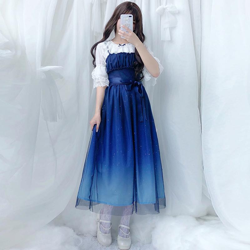 Tüll-Unterkleid mit Sternenhimmel-Rüschen