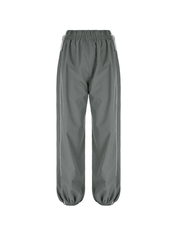 Baggy Jogger Fallschirmhose mit Paspelierung