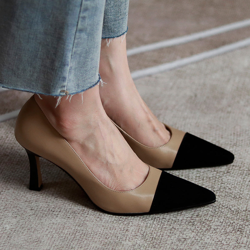 Abby Pumps mit mittelhohem Absatz und Kappe