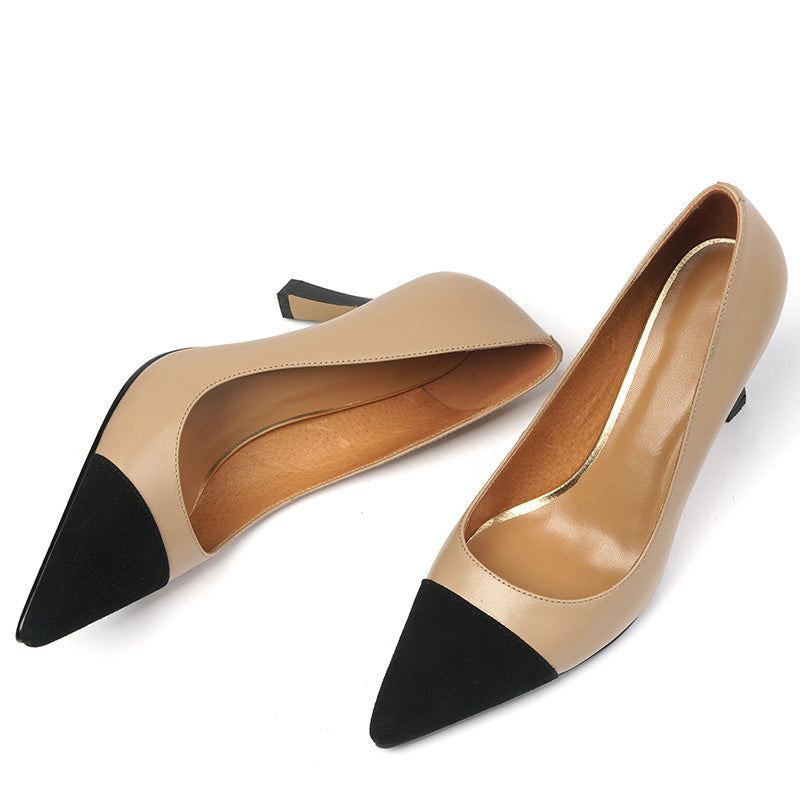 Abby Pumps mit mittelhohem Absatz und Kappe