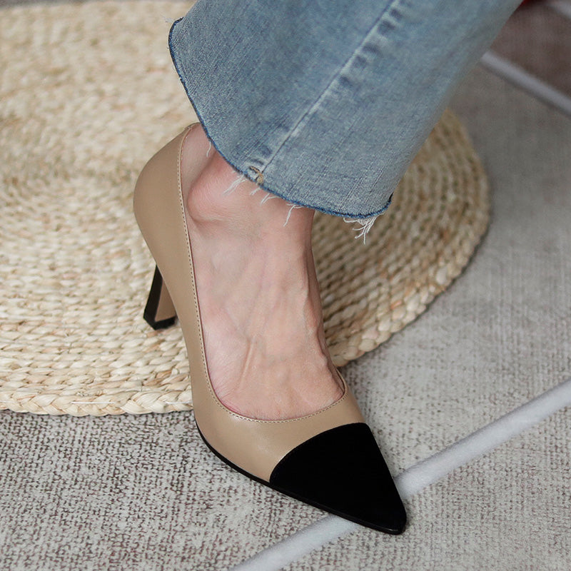 Abby Pumps mit mittelhohem Absatz und Kappe