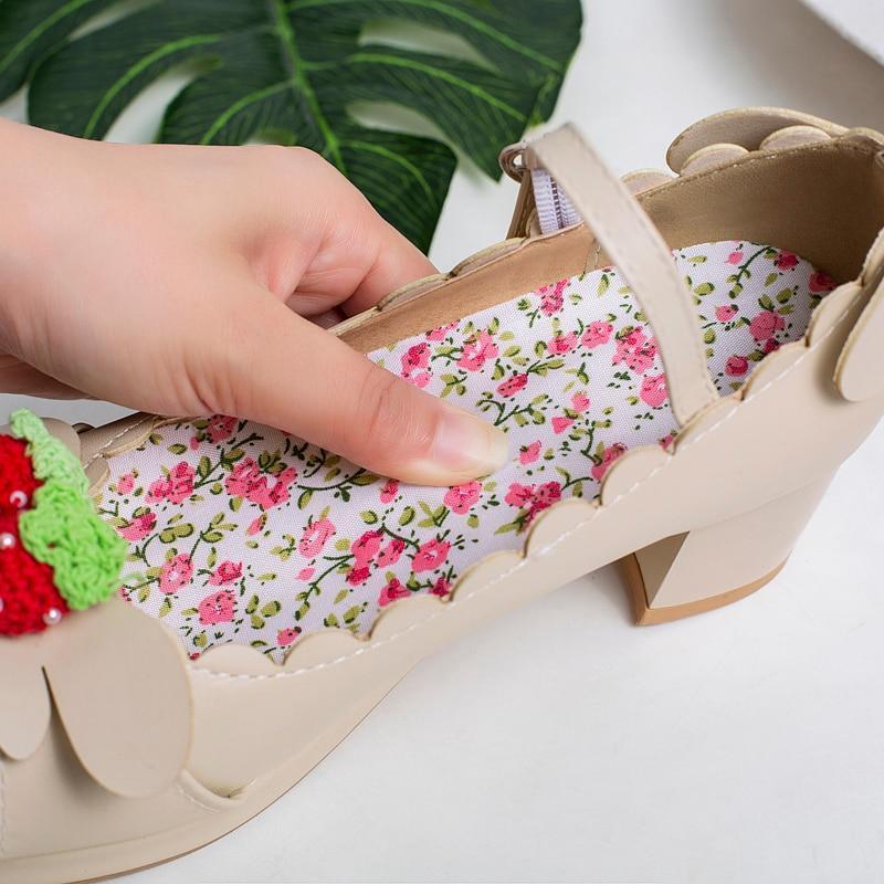 Prinzessin Lolita Erdbeer Mary Jane Schuhe Übergröße