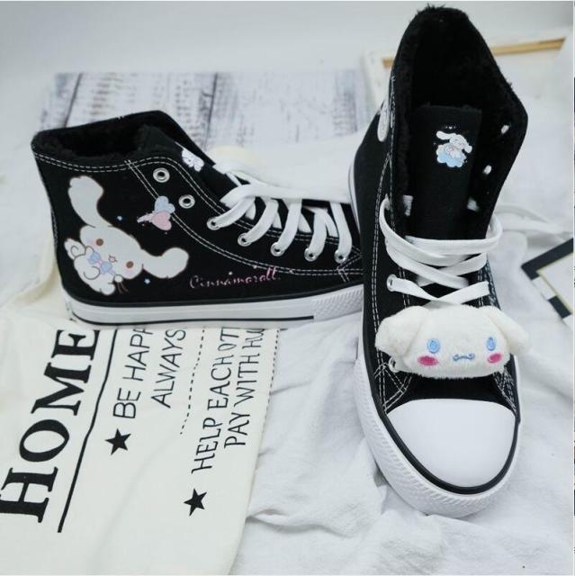 Kawaii Hund Student High Top Canvas