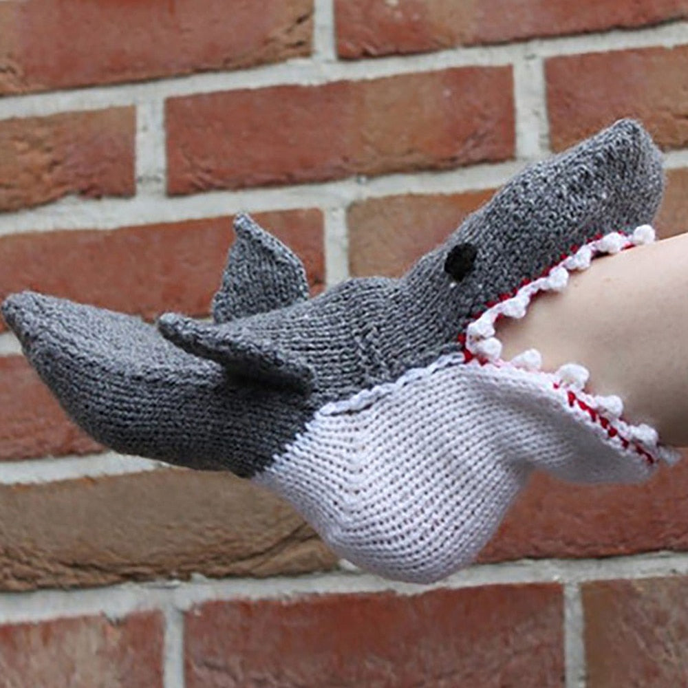 Weihnachtssocken Hai Chamäleon Krokodil Stricksocken