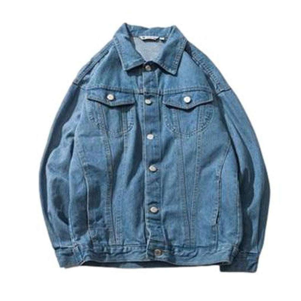 Lässige Oversized Herren Jeansjacke