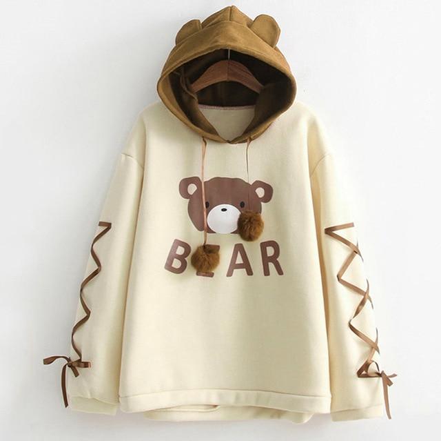 Kawaii Bären-Kapuzenpullover
