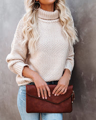 Suéter de punto de cuello alto Quay - Beige - VENTA FINAL 