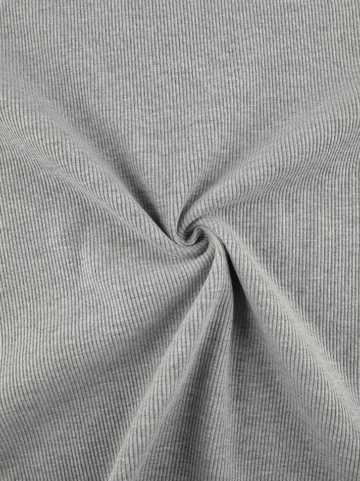 Camiseta de manga raglán acanalada