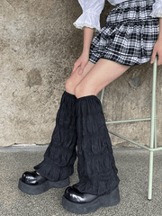 Gerüschter Y2K-Beinwärmer