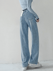 Verwaschene Boyfriendjeans mit Nahtdetail