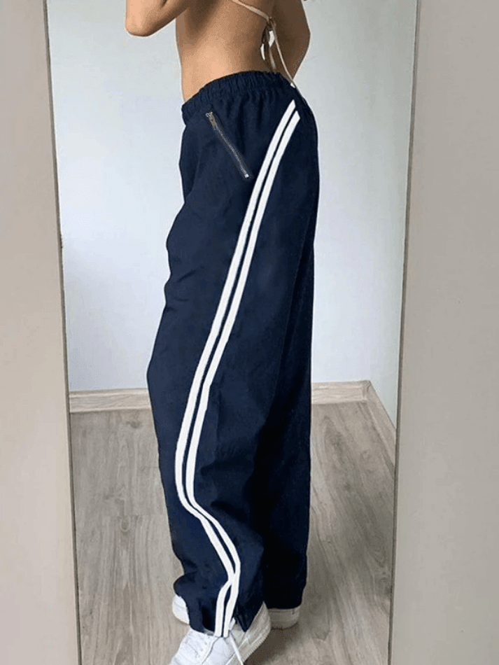 Baggy-Jogginghose mit Seitenstreifen